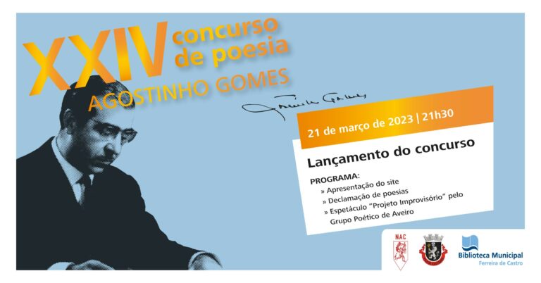 Lançamento do XXIV Concurso de Poesia Agostinho Gomes